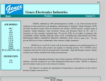 Tablet Screenshot of genexelectronics.com